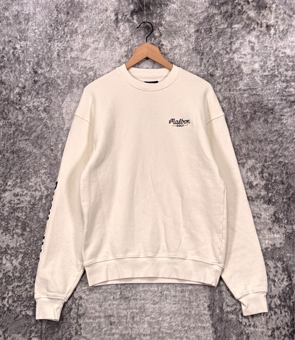 New Malbon Sweatshirt Small Mens Bushmills Crewneck Long Sleeve Pullover Sweater